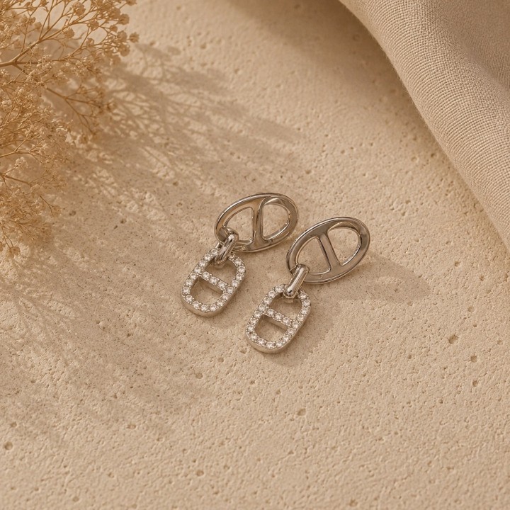 Boucles d’oreilles Aria Strass