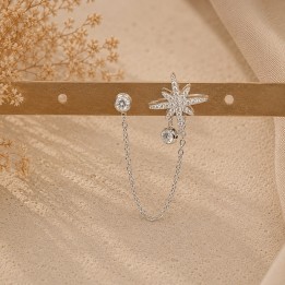 Boucles d’oreilles Stella mono