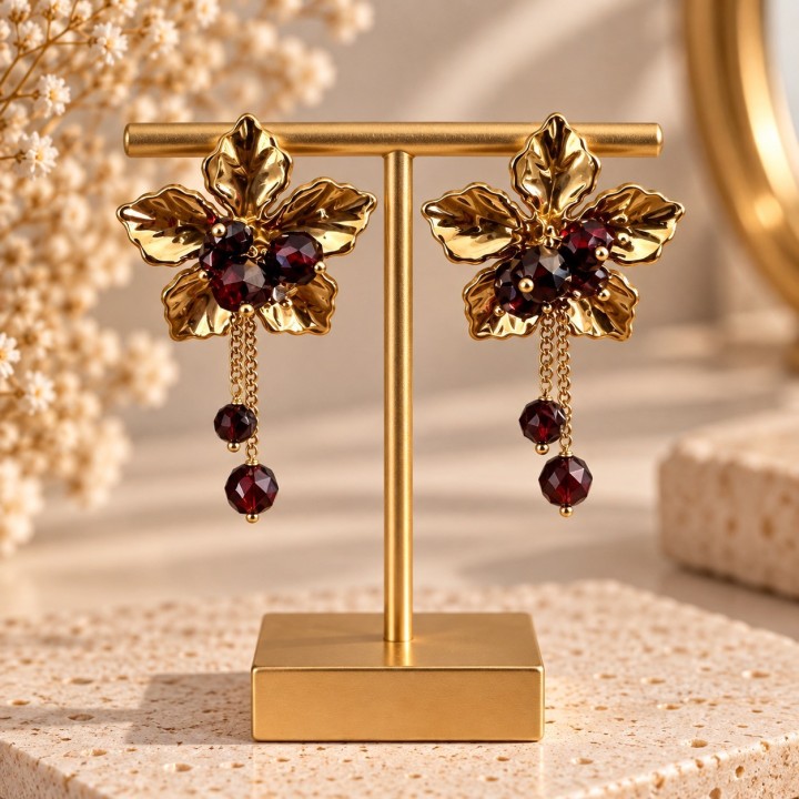 Boucles d’oreilles Lavanda